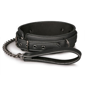 Fetish halsband met riem