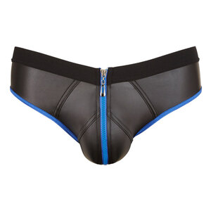 Slip Met Open Achterkant - Zwart/Blauw