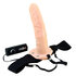 Realistische Holle Strap-On Vibrator - Huidkleur_