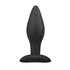 Medium Zwarte Siliconen Buttplug_