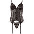 Kanten bustier met jarretels_