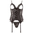 Kanten bustier met jarretels_