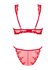 Lonesia Kanten BH Set Met Sexy Slip - Rood_