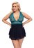 Babydoll Petrol - Zwart & Groenblauw_