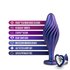 Anal Adventures Matrix - Swirling Bling Anaal Plug - Sapphire_