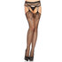 Netstof Panty Met Jarretel Look - Zwart_