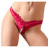 Open Kruis String Met Parels - Rood_