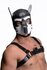 Spike Puppy BDSM Hood - Zwart/Wit_